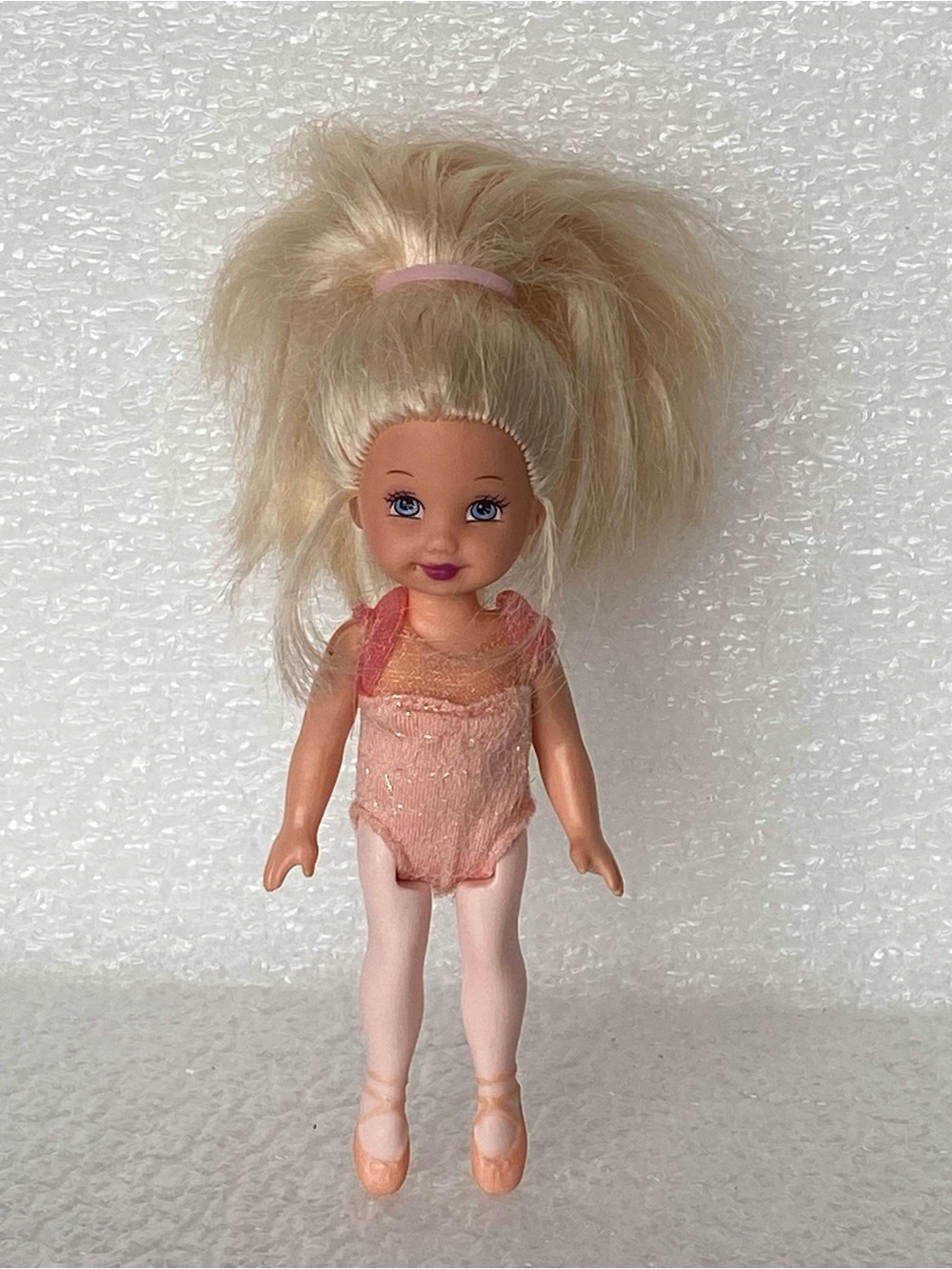 Vintage Barbie Mattel 1994 KELLY Ballerina Mini Doll 4.5" Tall